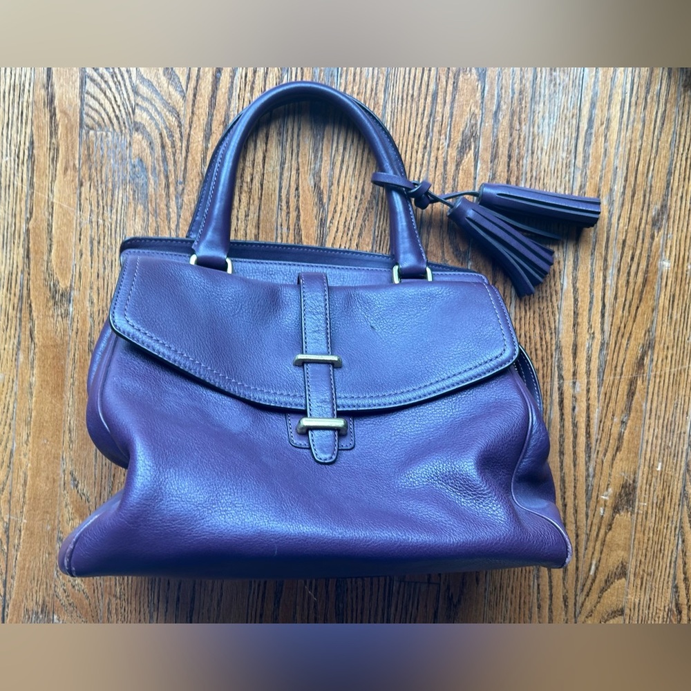 Dark purple coach handbag for sale